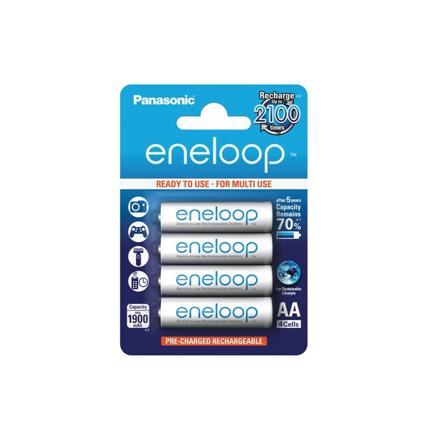 4x Panasonic eneloop Akkus f. Samsung Digimax V70