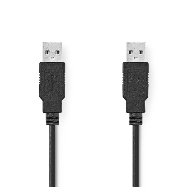 USB-Kabel USB-A Stecker auf USB-A Stecker 1m