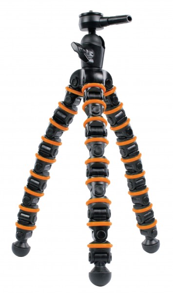 Flexibles Kamera Stativ schwarz orange f. Fuji Finepix JX540