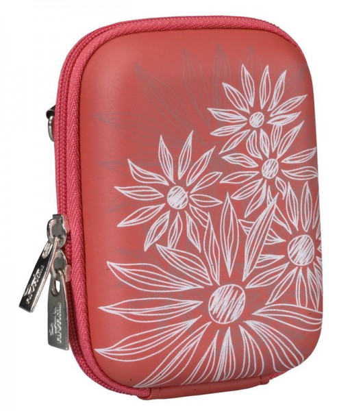 Kamera Tasche red Flowers f. Nikon Coolpix L19